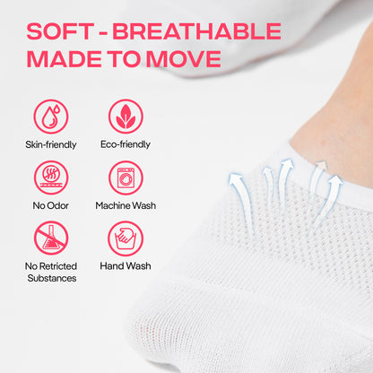 CoolMate Pilates Socks with Grips for Women, Yoga Socks, Crew Non Slip Women for Barre, Pilates Gifts (A-03f. 4 Pairs Open Top Red/Navy/Cream/Light Blue)